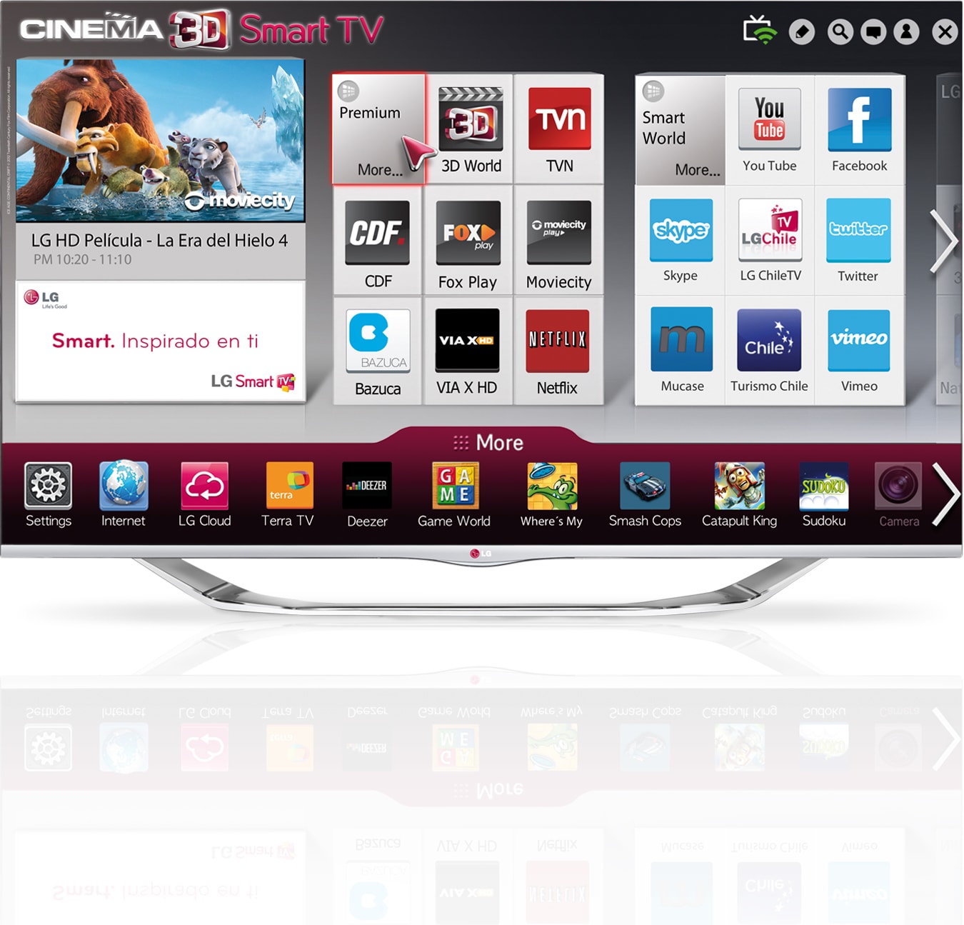 LG CINEMA 3D Smart TV FHD 60" LA7400, 60LA7400