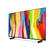 LG OLED evo C2 Smart TV 4K de 42 pulgadas con ThinQ AI, OLED42C2PSA