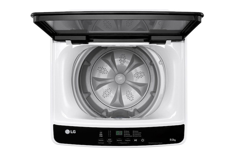 Top view with door open