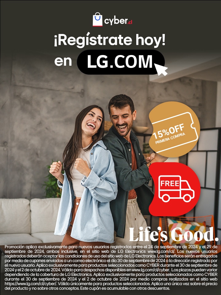 Registrate en LG.com