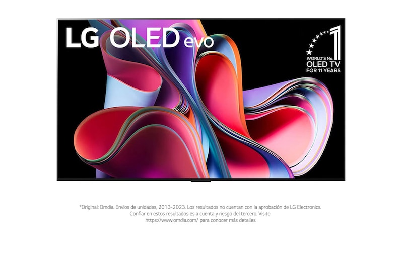 LG Televisor LG OLED evo G3 Smart 4K de 55 pulgadas 2023, OLED55G3PSA