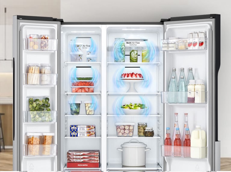 Muestra la caracteristica Multi air flow