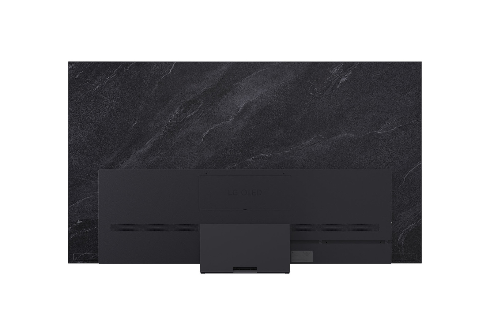 Vista trasera de la Smart TV LG OLED evo AI C5 4K.