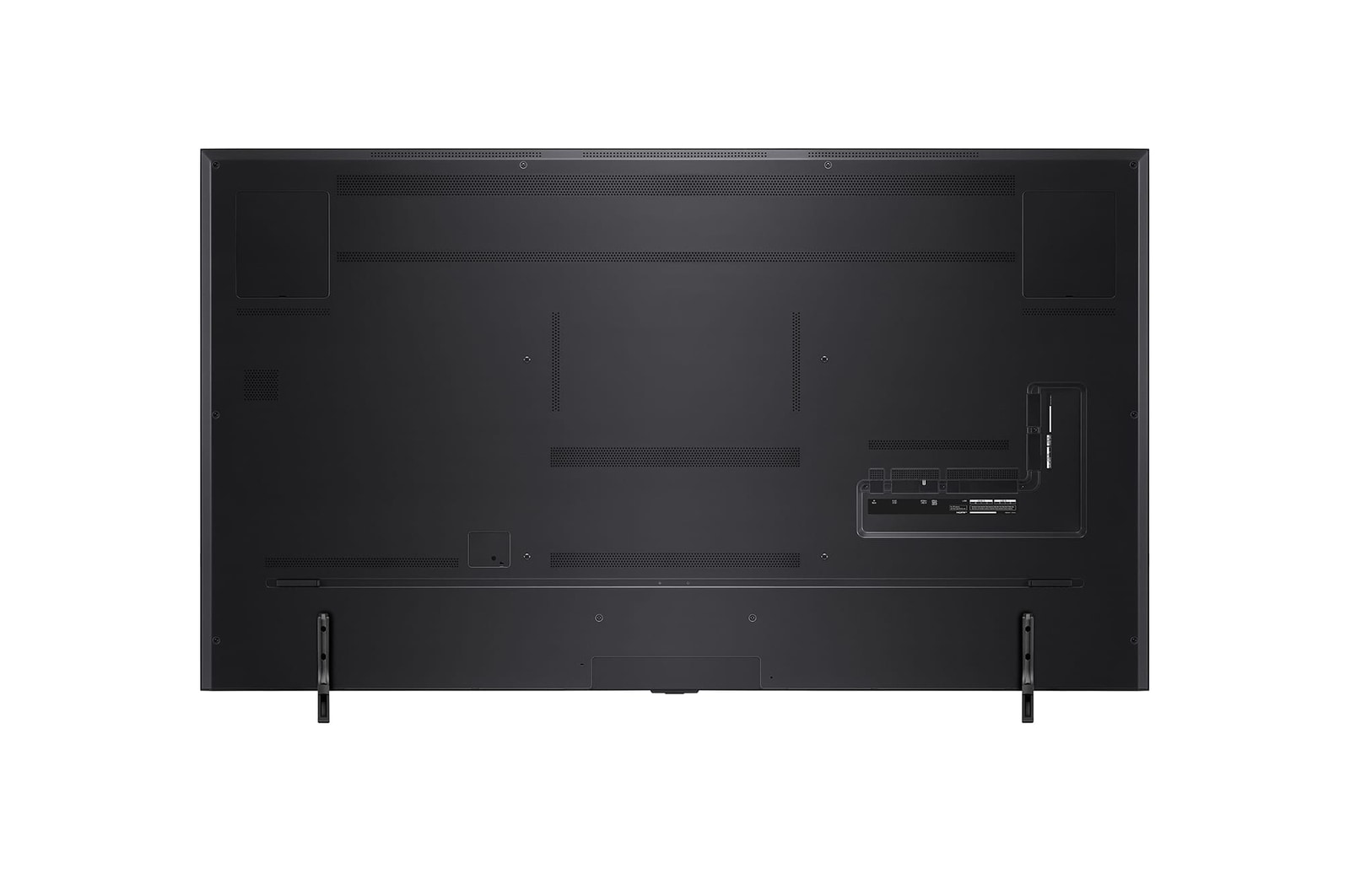 Vista trasera del televisor LG QNED, QNED99