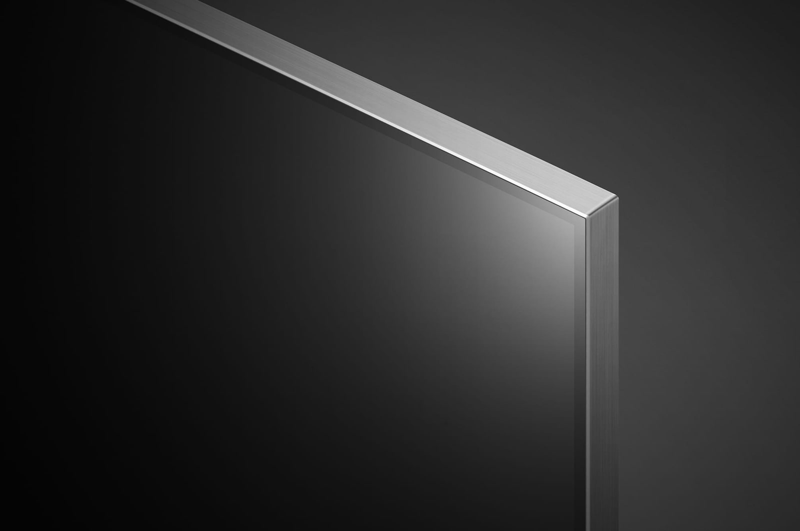 Vista lateral del televisor LG QNED, QNED99