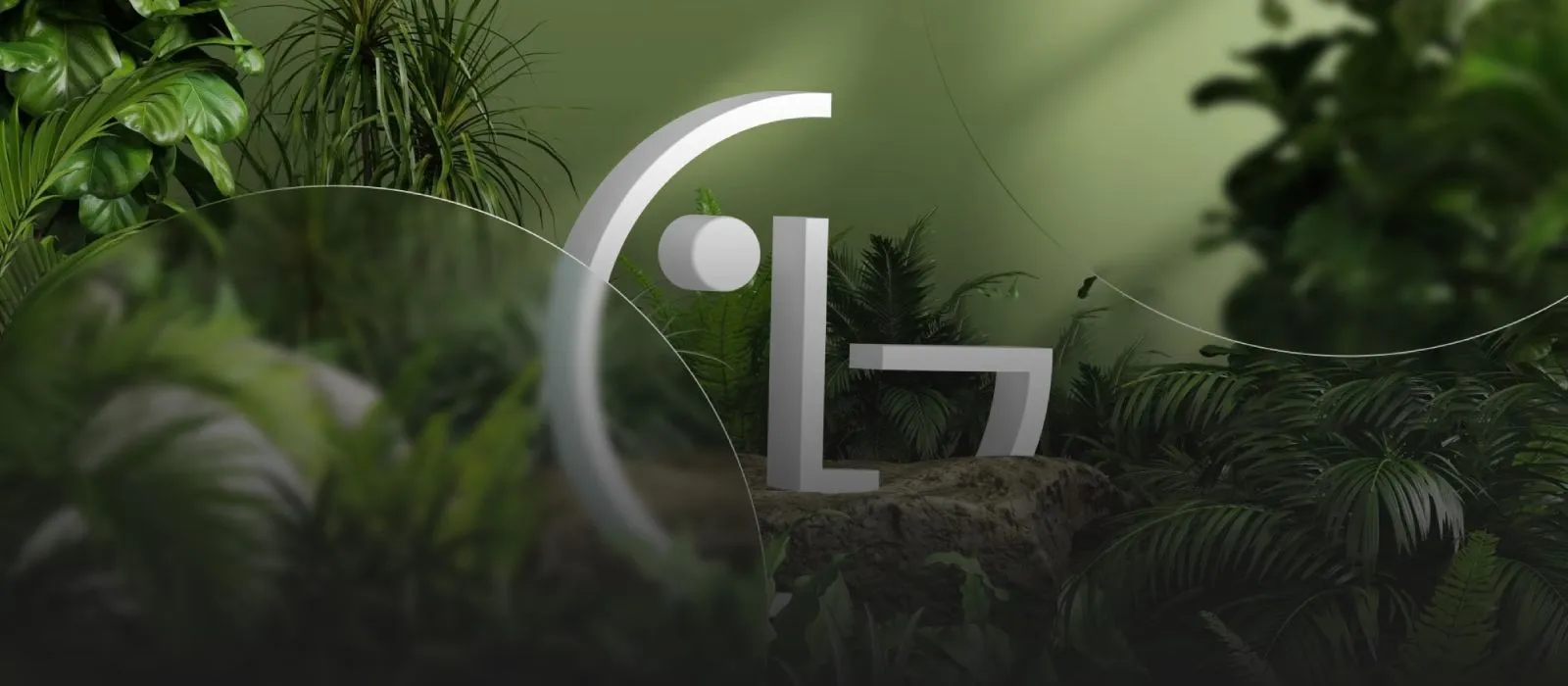 Logo de LG en la selva