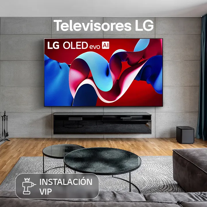 LG TV OLED en sala de estar