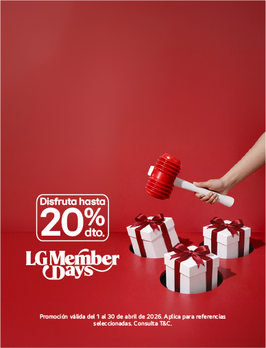 banner promocional LG Members Days hasta el 20% de descuento