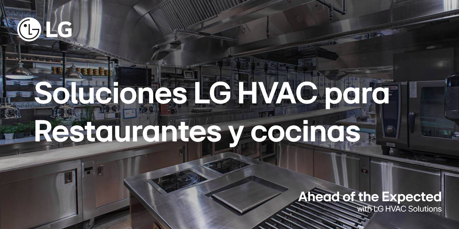 Cocina con aire acondicionado