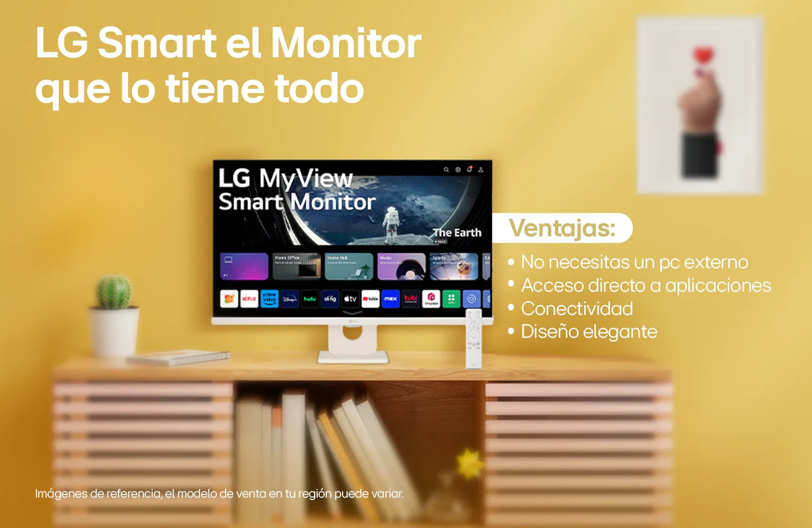 Monitor LG Smart en escritorio ventajas