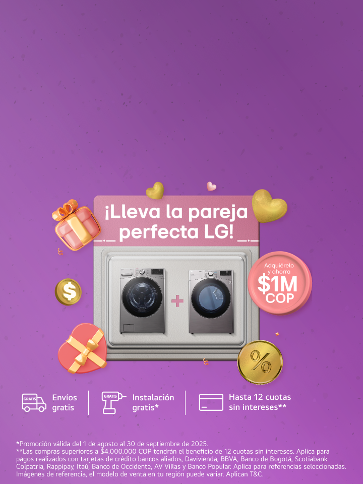 Descubre nuestro combo de eletrodomésticos LG para tu hogar