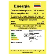 Consumo energetico Nevecón LG GS51BPP