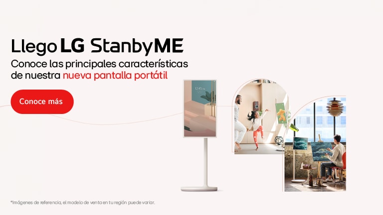 LG StanbyME, la pantalla táctil que te acompaña en cada rincón de tu hogar.