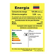 LG Aire Acondicionado Artcool 9.000 BTU, 220V , Dual Inverter, diseño de lujo, Ahorro de Energía, Control por comandos de Voz, Anticorrosión Gold Fin, Plasmaster Ionizer., VR092C7