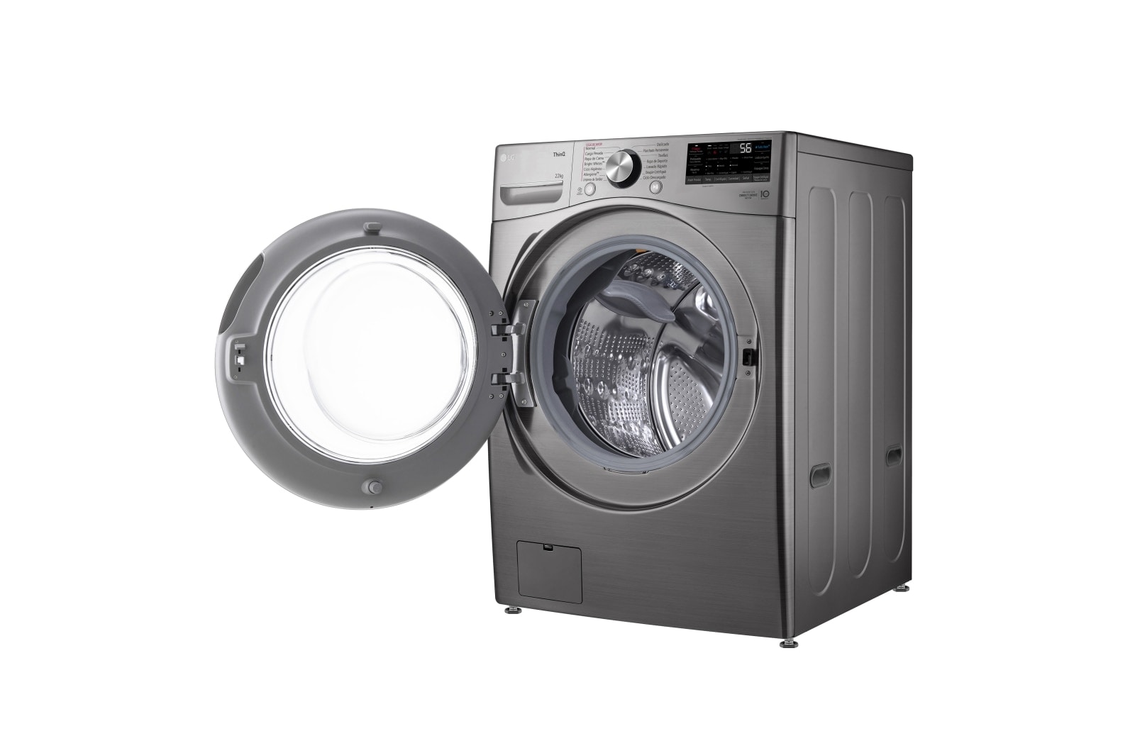 LG Lavadora Carga Frontal - 22kg/48lbs - AIDD - Gris - WM22VV2S6BR, WM22VV2S6BR