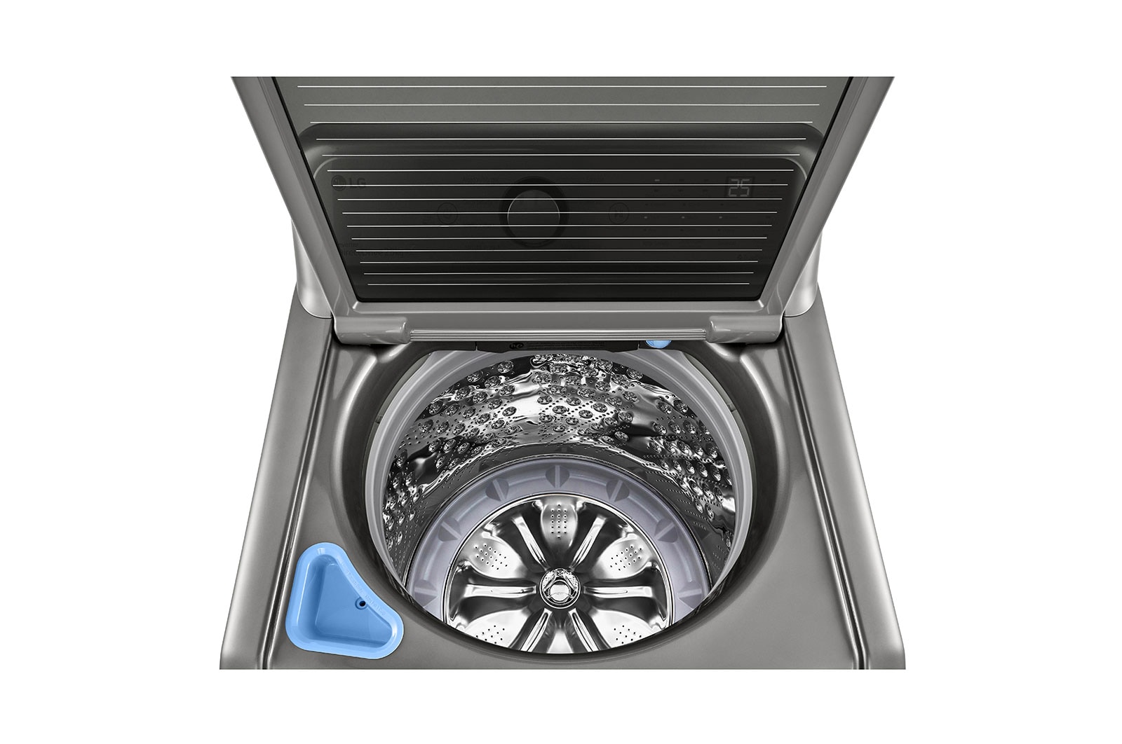 LG Lavadora LG Carga Superior Inverter DD con sistema 6 Motion DD 25 Kg - Silver, WT25VT6HK