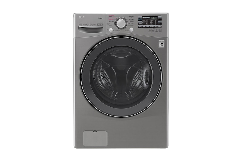 LG Lavadora/Secadora Carga Frontal 15kg de lavado y 8 Kg de Secado, 6MotionDD color Tipo Acero Inox., WD15EGS6
