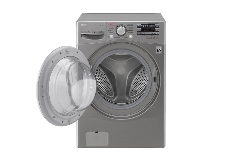LG Lavadora/Secadora Carga Frontal 15kg de lavado y 8 Kg de Secado, 6MotionDD color Tipo Acero Inox., WD15EGS6