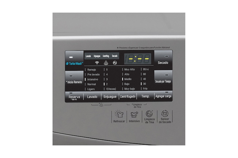 LG Lavadora/Secadora Carga Frontal 15kg de lavado y 8 Kg de Secado, 6MotionDD color Tipo Acero Inox., WD15EGS6