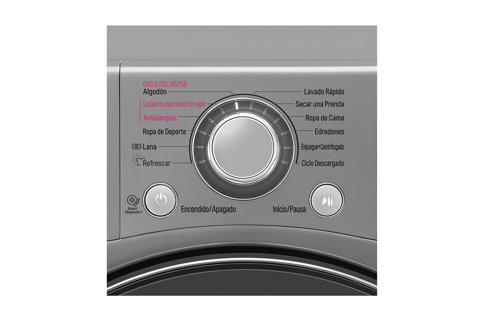 LG Lavadora/Secadora Carga Frontal 15kg de lavado y 8 Kg de Secado, 6MotionDD color Tipo Acero Inox., WD15EGS6