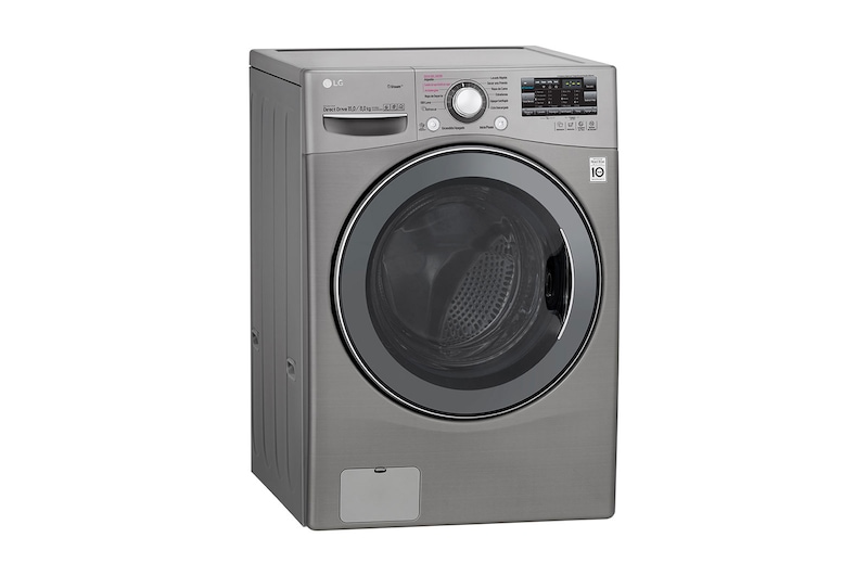 LG Lavadora/Secadora Carga Frontal 15kg de lavado y 8 Kg de Secado, 6MotionDD color Tipo Acero Inox., WD15EGS6