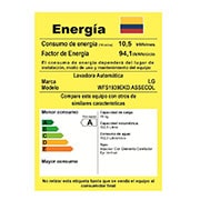 LG Lavadora LG 6Motion DD, Carga Superior, 42lbs/19kg , COLOR TIPO ACERO INOX, WFS1939EKD.ASSECOL