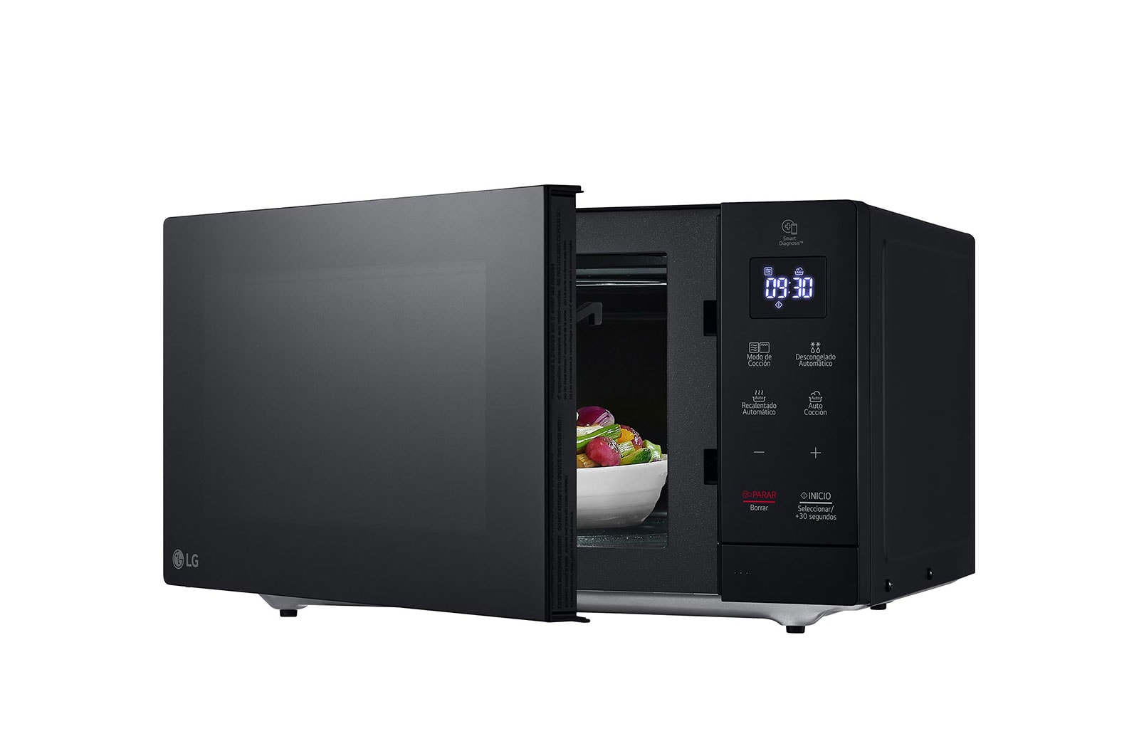 LG Microondas LG 30lt Grill Easy Clean Negro, MH7032JAS