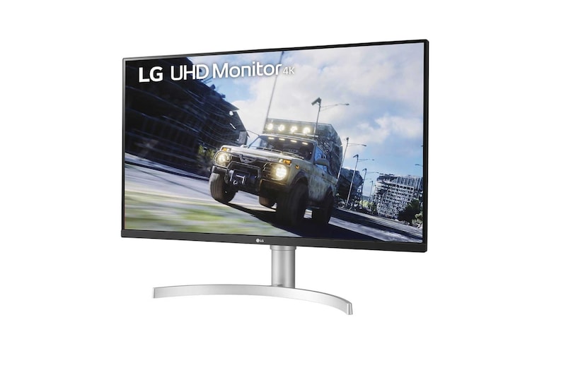 LG Monitor 4K de 32 Pulgadas con Parlantes MaxxAudio Ajustable en altura, 32UN550-W
