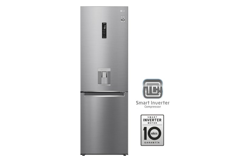 LG Nevera Tipo Europeo - 340 lts - GB37SPP - Color Plata, GB37SPP