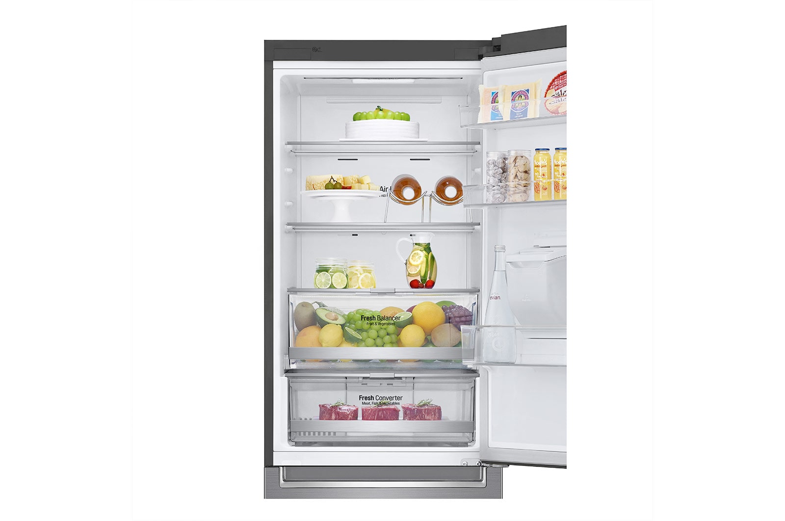 LG Nevera Tipo Europeo - 340 lts - GB37SPP - Color Plata, GB37SPP