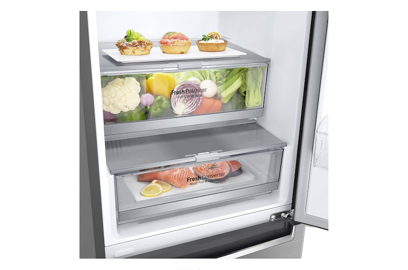 LG Nevera Tipo Europeo - 340 lts - GB37SPP - Color Plata, GB37SPP