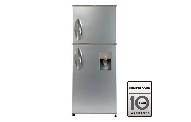 LG Nevera no frost, 334lts, manija tipo tulipan, platinum silver 2, GM-C402QLDC