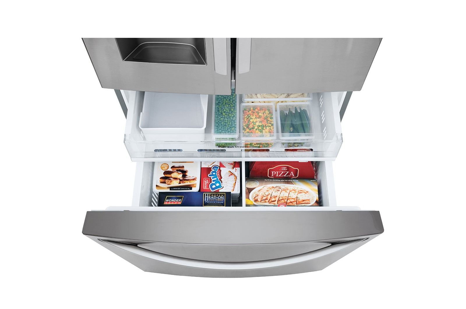 LG Nevecon LG French Door 793L Plata Disp. de agua/hielo , GM78SGP