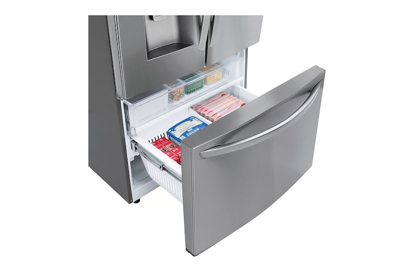 LG Nevecon LG French Door 793L Plata Disp. de agua/hielo , GM78SGP