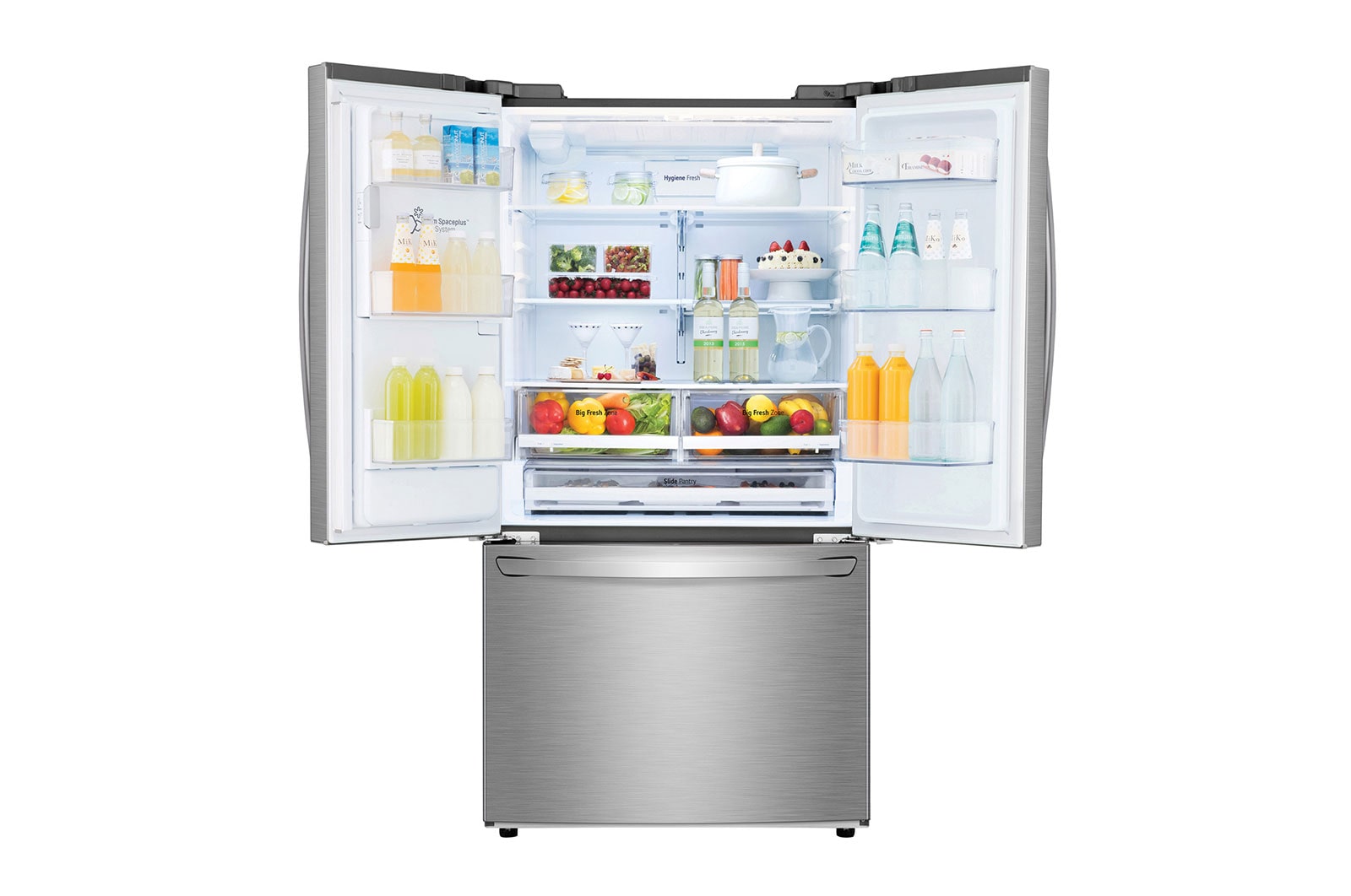 LG Nevecon LG French Door 793L Plata Disp. de agua/hielo , GM78SGP