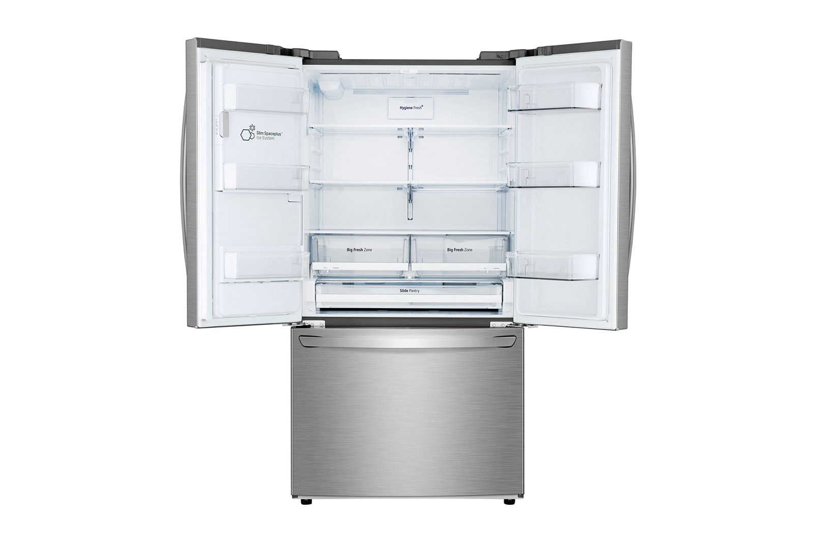 LG Nevecon LG French Door 793L Plata Disp. de agua/hielo , GM78SGP