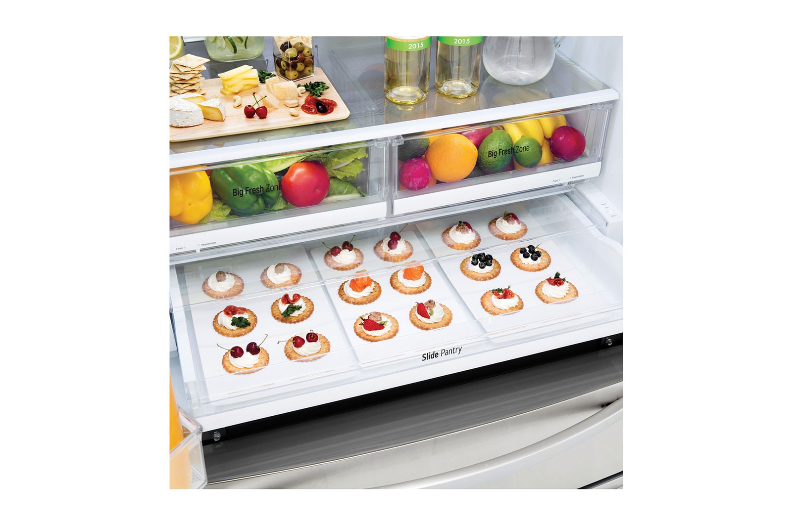 LG Nevecon LG French Door 793L Plata Disp. de agua/hielo , GM78SGP