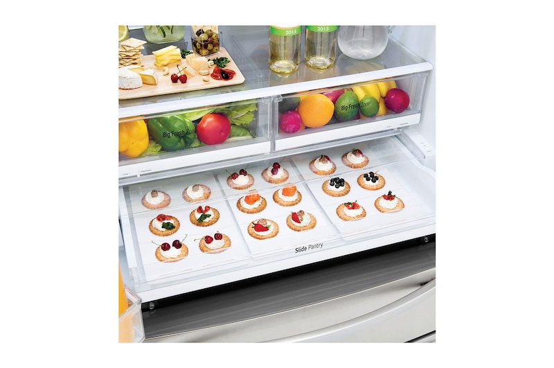 LG Nevecon LG French Door 793L Plata Disp. de agua/hielo , GM78SGP