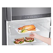 LG Nevera Top Freezer 410L con DoorCooling, HygieneFresh<sup>+</sup> y conectividad Wi-Fi, plateada, GT41SGPX