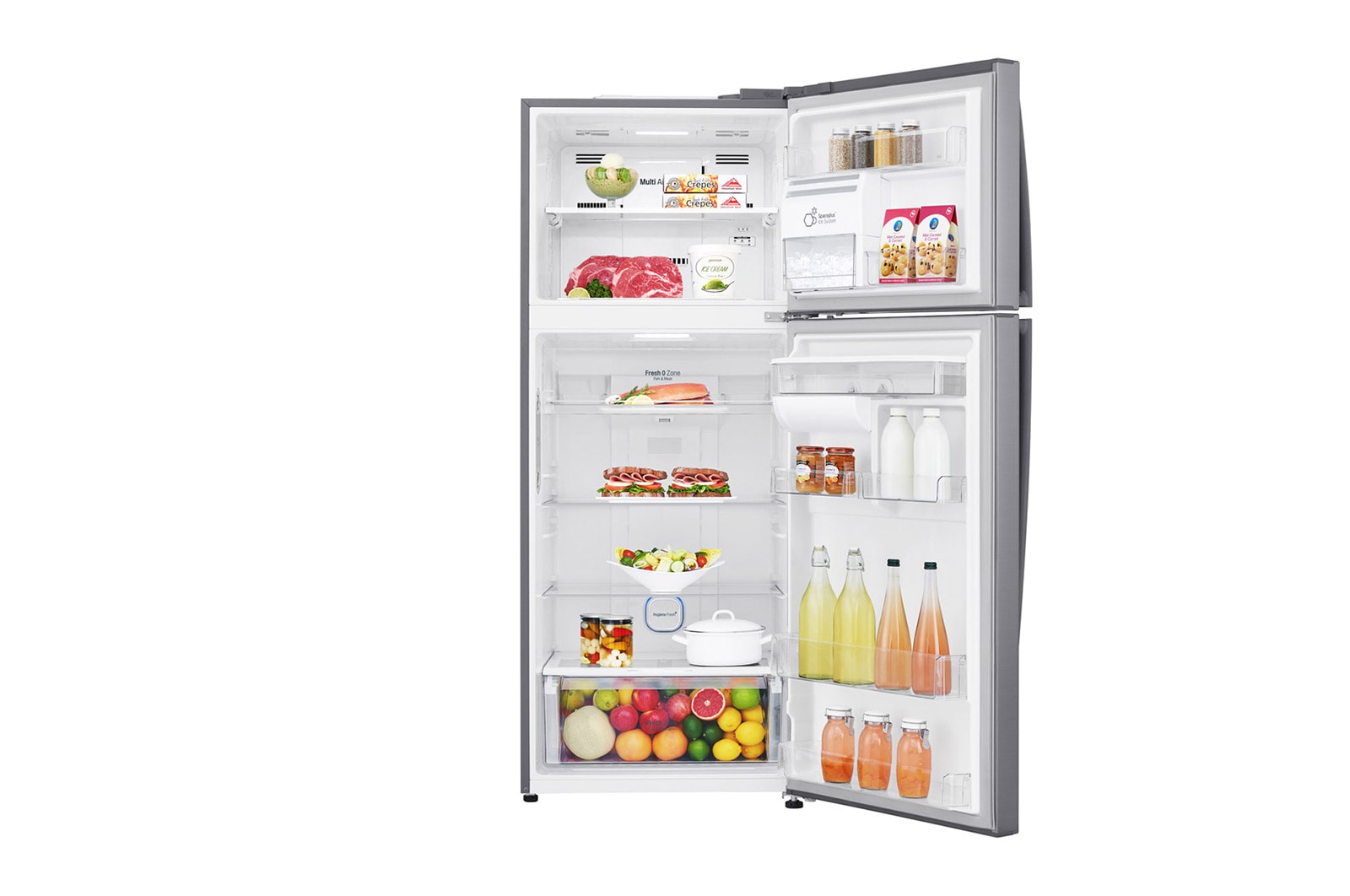 LG Nevera Top Freezer 424L con Door Cooling, Múltiple Flujo de aire y diagnóstico inteligente, GT44AGP