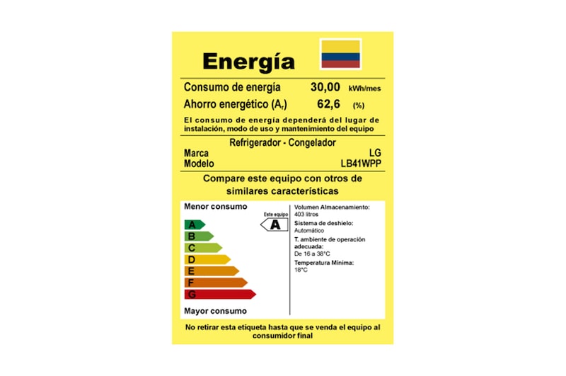 LG Nevera LG Bottom Freezer, 454lts, Tecnología NatureFRESH, Acabado Platinum Silver, LB41WPP