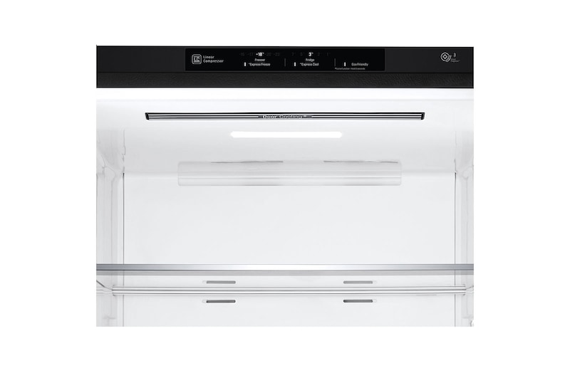 LG Nevera LG Bottom Freezer, 454lts, Tecnología NatureFRESH, Acabado Matte Black Steel, LB41WPT
