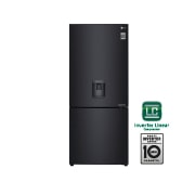 LG Nevera LG Bottom Freezer, 454lts, Tecnología NatureFRESH, Acabado Matte Black Steel, LB41WPT