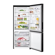 LG Nevera LG Bottom Freezer, 454lts, Tecnología NatureFRESH, Acabado Matte Black Steel, LB41WPT