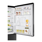 LG Nevera LG Bottom Freezer, 454lts, Tecnología NatureFRESH, Acabado Matte Black Steel, LB41WPT