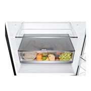 LG Nevera LG Bottom Freezer, 454lts, Tecnología NatureFRESH, Acabado Matte Black Steel, LB41WPT