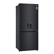 LG Nevera LG Bottom Freezer, 454lts, Tecnología NatureFRESH, Acabado Matte Black Steel, LB41WPT