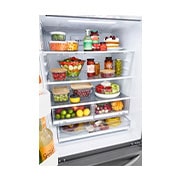 LG Nevecón French Door, Tecnología Door Cooling™, capacidad 716 LTS, acabado Platinum Silver, Inverter Lineal Compressor, LM65BGSK