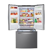 LG Nevecón French Door, Tecnología Door Cooling™, capacidad 716 LTS, acabado Platinum Silver, Inverter Lineal Compressor, LM65BGSK