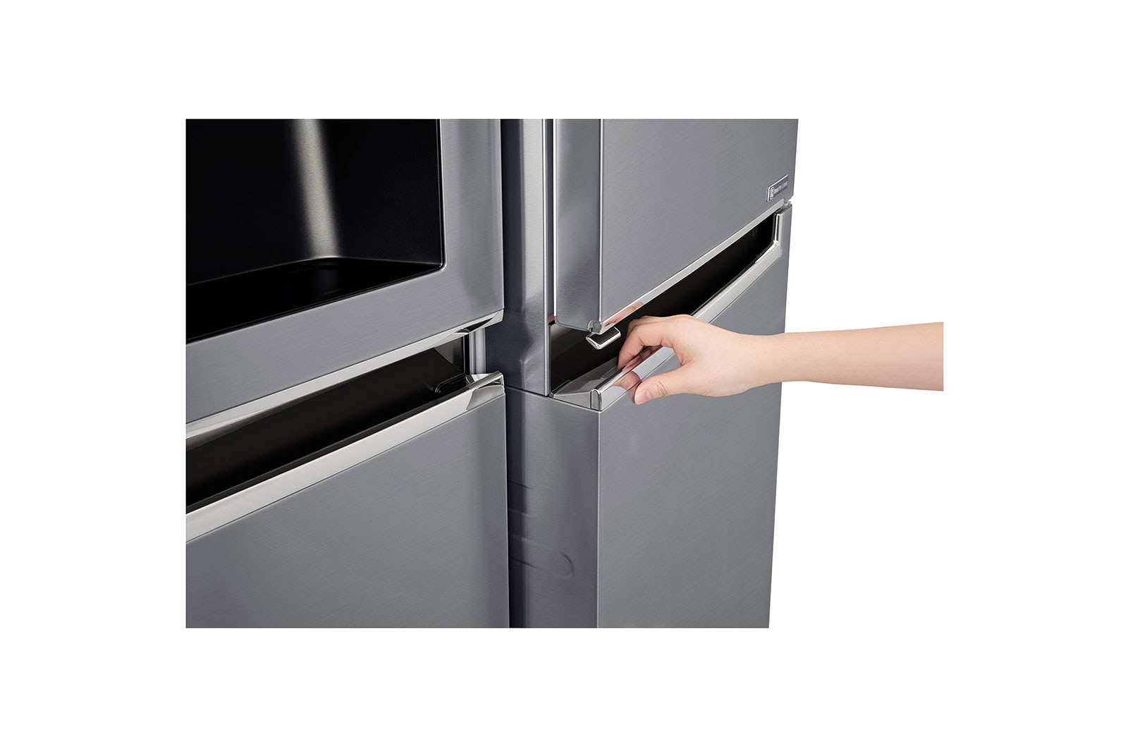 LG Nevecon Door-in-Door®, Side by Side, capacidad 668 LTS, acabado Platimun Silver, Inverter Linear Compresor, LS65SDP1